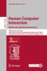 Image for Human-Computer Interaction. Multimodal and Natural Interaction : Thematic Area, HCI 2020, Held as Part of the 22nd International Conference, HCII 2020, Copenhagen, Denmark, July 19–24, 2020, Proceedin