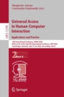 Image for Universal Access in Human-Computer Interaction. Applications and Practice : 14th International Conference, UAHCI 2020, Held as Part of the 22nd HCI International Conference, HCII 2020, Copenhagen, Den