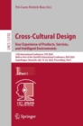 Image for Cross-Cultural Design. User Experience of Products, Services, and Intelligent Environments