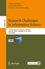 Image for Research challenges in information science: 14th International Conference, RCIS 2020, Limassol, Cyprus, September 23-25, 2020, Proceedings : 385