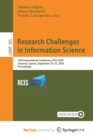 Image for Research Challenges in Information Science : 14th International Conference, RCIS 2020, Limassol, Cyprus, September 23-25, 2020, Proceedings