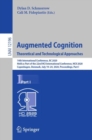 Image for Augmented cognition: theoretical and technological approaches : 14th International Conference, AC 2020, held as part of the 22nd HCI International Conference, HCII 2020, Copenhagen, Denmark, July 19-24, 2020, Proceedings.