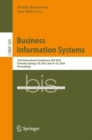 Image for Business Information Systems : 23rd International Conference, BIS 2020, Colorado Springs, CO, USA, June 8–10, 2020, Proceedings
