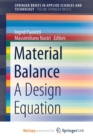Image for Material Balance : A Design Equation