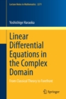 Image for Linear Differential Equations in the Complex Domain