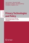 Image for Privacy Technologies and Policy : 8th Annual Privacy Forum, APF 2020, Lisbon, Portugal, October 22–23, 2020, Proceedings