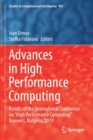 Image for Advances in high performance computing  : results of the International Conference on &quot;High Performance Computing&quot; Borovets, Bulgaria, 2019