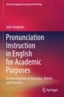 Image for Pronunciation Instruction in English for Academic Purposes