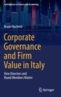 Image for Corporate Governance and Firm Value in Italy