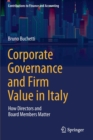 Image for Corporate Governance and Firm Value in Italy