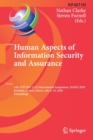 Image for Human Aspects of Information Security and Assurance : 14th IFIP WG 11.12 International Symposium, HAISA 2020, Mytilene, Lesbos, Greece, July 8–10, 2020, Proceedings