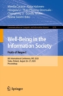 Image for Well-being in the information society: fruits of respect : 8th International Conference, WIS 2020, Turku, Finland, August 26-27, 2020, Proceedings
