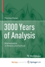 Image for 3000 Years of Analysis : Mathematics in History and Culture