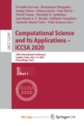 Image for Computational Science and Its Applications - ICCSA 2020 : 20th International Conference, Cagliari, Italy, July 1-4, 2020, Proceedings, Part I