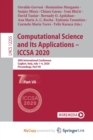 Image for Computational Science and Its Applications - ICCSA 2020 : 20th International Conference, Cagliari, Italy, July 1-4, 2020, Proceedings, Part VII