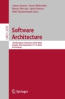 Image for Software Architecture: 14th European Conference, ECSA 2020, L&#39;Aquila, Italy, September 14-18, 2020, Proceedings