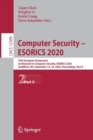 Image for Computer Security – ESORICS 2020