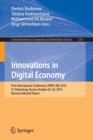 Image for Innovations in Digital Economy