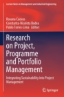 Image for Research on Project, Programme and Portfolio Management : Integrating Sustainability into Project Management