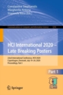 Image for HCI International 2020 - Late Breaking Posters: 22nd International Conference, HCII 2020, Copenhagen, Denmark, July 19-24, 2020, Proceedings, Part I