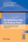 Image for HCI International 2020 – Late Breaking Posters : 22nd International Conference, HCII 2020, Copenhagen, Denmark, July 19–24, 2020, Proceedings, Part II