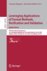 Image for Leveraging Applications of Formal Methods, Verification and Validation: Applications : 9th International Symposium on Leveraging Applications of Formal Methods, ISoLA 2020, Rhodes, Greece, October 20–