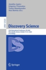Image for Discovery Science: 23rd International Conference, DS 2020, Thessaloniki, Greece, October 19-21, 2020, Proceedings : 12323