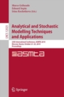 Image for Analytical and Stochastic Modelling Techniques and Applications