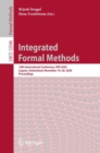 Image for Integrated Formal Methods: 16th International Conference, IFM 2020, Lugano, Switzerland, November 16-20, 2020, Proceedings