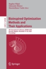 Image for Bioinspired Optimization Methods and Their Applications : 9th International Conference, BIOMA 2020, Brussels, Belgium, November 19–20, 2020, Proceedings
