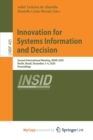Image for Innovation for Systems Information and Decision : Second International Meeting, INSID 2020, Recife, Brazil, December 2-4, 2020, Proceedings