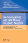 Image for Machine Learning and Data Mining for Sports Analytics : 7th International Workshop, MLSA 2020, Co-located with ECML/PKDD 2020, Ghent, Belgium, September 14–18, 2020, Proceedings