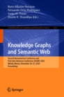 Image for Knowledge Graphs and Semantic Web: Second Iberoamerican Conference and First Indo-American Conference, KGSWC 2020, Merida, Mexico, November 26-27, 2020, Proceedings