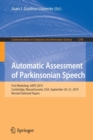 Image for Automatic Assessment of Parkinsonian Speech : First Workshop, AAPS 2019, Cambridge, Massachussets, USA, September 20–21, 2019, Revised Selected Papers