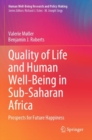 Image for Quality of life and human well-being in sub-Saharan Africa  : prospects for future happiness