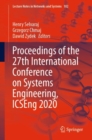 Image for Proceedings of the 27th International Conference on Systems Engineering, ICSEng 2020