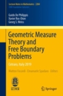Image for Geometric Measure Theory and Free Boundary Problems: Cetraro, Italy 2019