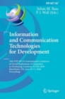 Image for Information and Communication Technologies for Development: 16th IFIP WG 9.4 International Conference on Social Implications of Computers in Developing Countries, ICT4D 2020, Manchester, UK, June 10-11, 2020, Proceedings