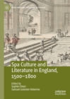Image for Spa culture and literature in England, 1500-1800