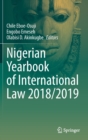 Image for Nigerian Yearbook of International Law 2018/2019