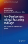 Image for New Developments in Legal Reasoning and Logic