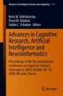 Image for Advances in Cognitive Research, Artificial Intelligence and Neuroinformatics: Proceedings of the 9th International Conference on Cognitive Sciences, Intercognsci-2020, October 10-16, 2020, Moscow, Russia