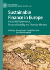 Image for Sustainable finance in Europe: corporate governance, financial stability and financial markets