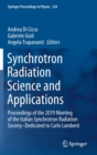 Image for Synchrotron Radiation Science and Applications : Proceedings of the 2019 Meeting of the Italian Synchrotron Radiation Society—Dedicated to Carlo Lamberti