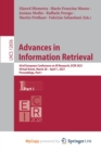 Image for Advances in Information Retrieval : 43rd European Conference on IR Research, ECIR 2021, Virtual Event, March 28 - April 1, 2021, Proceedings, Part I