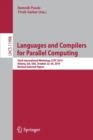 Image for Languages and Compilers for Parallel Computing : 32nd International Workshop, LCPC 2019, Atlanta, GA, USA, October 22–24, 2019, Revised Selected Papers