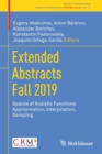 Image for Extended Abstracts Fall 2019