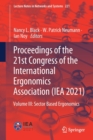 Image for Proceedings of the 21st Congress of the International Ergonomics Association (IEA 2021) : Volume III: Sector Based Ergonomics
