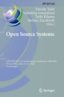 Image for Open source systems  : 17th IFIP 2.13 International Conference, OSS 2021, virtual event, May 12-13 2021, proceedings