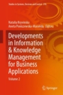 Image for Developments in Information &amp; Knowledge Management for Business Applications: Volume 2